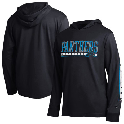 Футболка Carolina Panthers Champion Black All Star Hooded