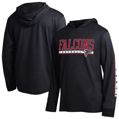 Футболка Atlanta Falcons Champion Black All Star Hooded
