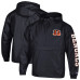 Ветровка Cincinnati Bengals Champion Black Packable Hooded Half-Zip Jacket Ветровка Cincinnati Bengals Champion Black Packable Hooded Half-Zip Jacket