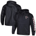 Ветровка Atlanta Falcons Champion Black Packable Hooded Half-Zip Jacket Ветровка Atlanta Falcons Champion Black Packable Hooded Half-Zip Jacket