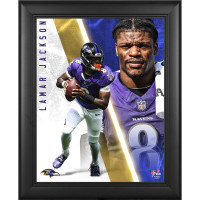 Коллаж Lamar Jackson Baltimore Ravens Fanatics Authentic Framed 13 x 16 Radiance