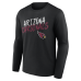 Именная футболка с длинным рукавом Arizona Cardinals Black Hustle Name & Number