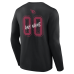 Именная футболка с длинным рукавом Arizona Cardinals Black Hustle Name & Number