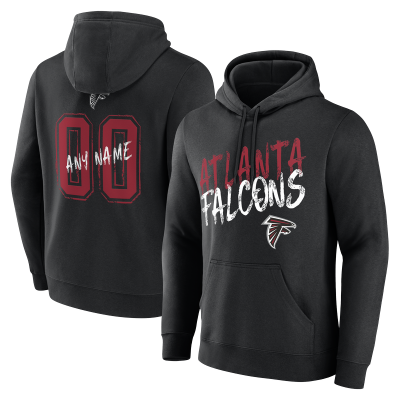 Именная толстовка Atlanta Falcons Black Hustle Name & Number