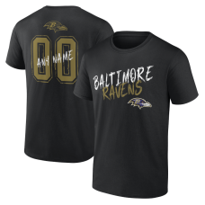 Именная футболка Baltimore Ravens Black Hustle Name & Number Именная футболка Baltimore Ravens Black Hustle Name & Number