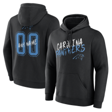 Именная толстовка Carolina Panthers Black Hustle Name & Number