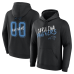 Именная толстовка Carolina Panthers Black Hustle Name & Number