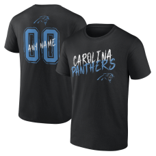 Именная футболка Carolina Panthers Black Hustle Name & Number