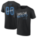 Именная футболка Carolina Panthers Black Hustle Name & Number Именная футболка Carolina Panthers Black Hustle Name & Number