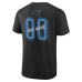 Именная футболка Carolina Panthers Black Hustle Name & Number