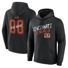 Cincinnati Bengals Black Hustle Personalized Name & Number Hoodie