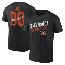 Cincinnati Bengals Black Hustle Personalized Name & Number T-Shirt