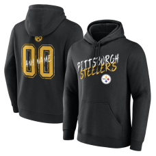 Именная толстовка Pittsburgh Steelers Black Hustle Name & Number