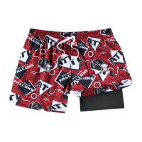 Atlanta Falcons Chubbies Red Game Day Fit Classic Lined Swim Trunks