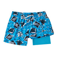 Carolina Panthers Chubbies Blue Game Day Fit Classic Lined Swim Trunks