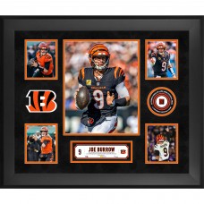 Joe Burrow Cincinnati Bengals Fanatics Authentic Framed 20 x 24 5-Photo Collage with a Piece of Game-Used Football - Limited Edition of 500