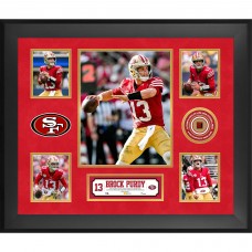 Brock Purdy San Francisco 49ers Fanatics Authentic Framed 20 x 24 5-Photo Collage with a Piece of Game-Used Football - Limited Edition of 500