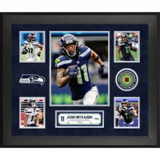 Jaxon Smith-Njigba Seattle Seahawks Fanatics Authentic Framed 20 x 24 5-Photo Collage with a Piece of Game-Used Football - Limited Edition of 500 Jaxon Smith-Njigba Seattle Seahawks Fanatics Authentic Framed 20 x 24 5-Photo Collage with a Piece of Game-Used Football - Limited Edition of 500