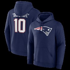 New England Patriots Drake Maye Navy Nickname Hoodie New England Patriots Drake Maye Navy Nickname Hoodie