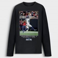 Seattle Seahawks Jaxon Smith-Njigba Black NFL Flash Features Week 14 Long Sleeve T-Shirt