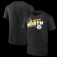 Pittsburgh Steelers Black 2025 AFC North Division Champions Conquer T-Shirt