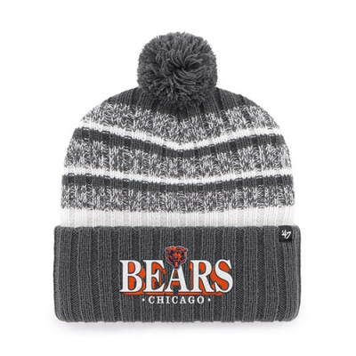 Шапка с помпоном Chicago Bears 47 Charcoal Tavern Cuffed