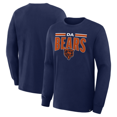 Футболка с длинным рукавом Chicago Bears Navy Da Bears