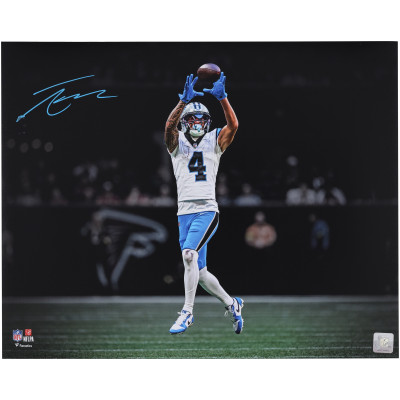 Фото с автографом Tetairoa McMillan Carolina Panthers Fanatics Authentic 16 x 20 White Jersey Catch Spotlight