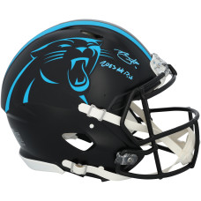 Bryce Young Carolina Panthers Autographed Fanatics Authentic Riddell 2022 Alternate Speed Authentic Helmet with 2023 #1 Pick' Inscription Bryce Young Carolina Panthers Autographed Fanatics Authentic Riddell 2022 Alternate Speed Authentic Helmet with 2023 #1 Pick' Inscription