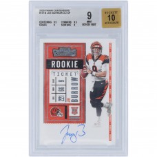 Joe Burrow Cincinnati Bengals Autographed 2020 Panini Contenders Rookie Ticket SP #101 BGS Authenticated 9/10 Rookie Card - 9.5,8.5,9,9 Subgrades