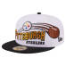 Бейсболка Pittsburgh Steelers New Era White/Black Retro Swoop 59FIFTY