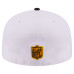 Бейсболка Pittsburgh Steelers New Era White/Black Retro Swoop 59FIFTY