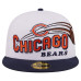 Бейсболка Chicago Bears New Era White/Navy Retro Swoop 59FIFTY