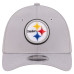 Бейсболка Men'sPittsburgh Steelers New Era Gray 39THIRTY M-Crown Stretch