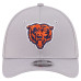 Бейсболка Men'sChicago Bears New Era Gray 39THIRTY M-Crown Stretch