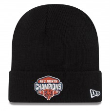 Chicago Bears New Era Black 2025 NFC North Division Champions Cuffed Knit Hat Chicago Bears New Era Black 2025 NFC North Division Champions Cuffed Knit Hat