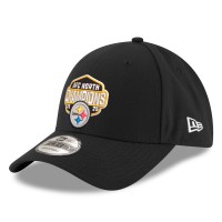 Бейсболка Pittsburgh Steelers New Era Black 2025 AFC North Division Champions 9FORTY