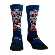 Unisex New England Patriots Drake Maye Rock Em Socks Player Name Crew Socks