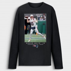 New England Patriots Drake Maye Black NFL Flash Features Week 17 Long Sleeve T-Shirt New England Patriots Drake Maye Black NFL Flash Features Week 17 Long Sleeve T-Shirt