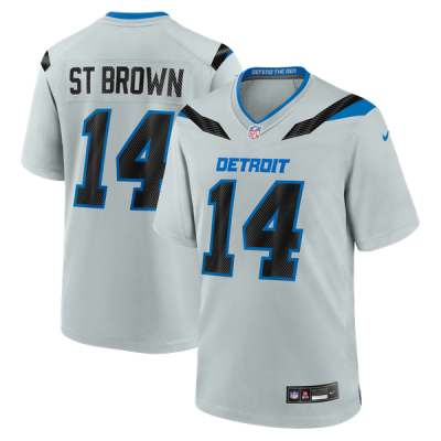 Джерси Amon-Ra St. Brown Detroit Lions Nike 2026 Rivalries Collection Game - Silver