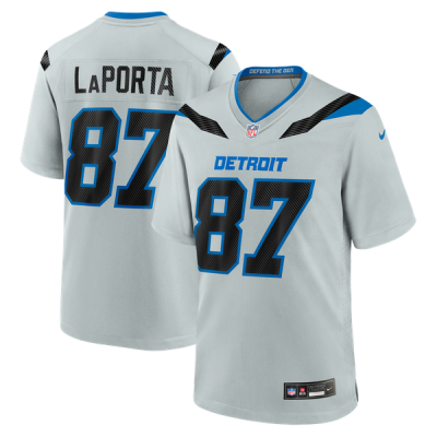 Джерси Sam LaPorta Detroit Lions Nike 2026 Rivalries Collection Game - Silver