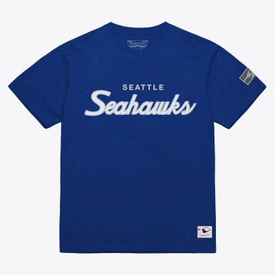 Seattle Seahawks Mitchell & Ness Royal Head Coach Classic T-Shirt