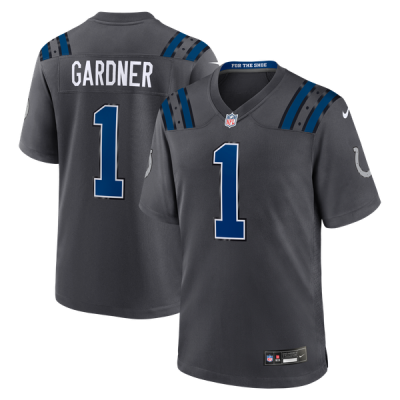 Джерси Ahmad Sauce Gardner Indianapolis Colts Nike 2026 Rivalries Collection Game - Anthracite