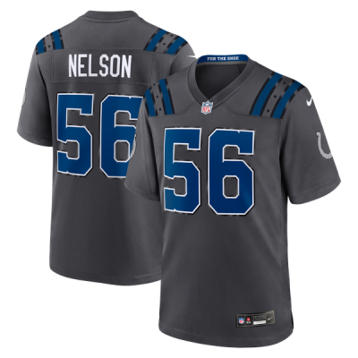 Джерси Quenton Nelson Indianapolis Colts Nike 2026 Rivalries Collection Game - Anthracite