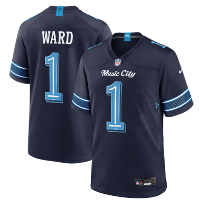 Джерси Cameron Ward Tennessee Titans Nike 2026 Rivalries Collection Game - Navy