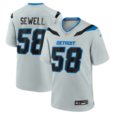 Джерси Penei Sewell Detroit Lions Nike 2026 Rivalries Collection Game - Silver