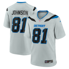 Джерси Calvin Johnson Detroit Lions Nike 2026 Rivalries Collection Game - Silver