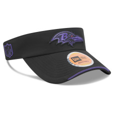 Baltimore Ravens New Era Black 2026 Sideline Adjustable Visor Baltimore Ravens New Era Black 2026 Sideline Adjustable Visor