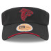 Atlanta Falcons New Era Black 2026 Sideline Adjustable Visor