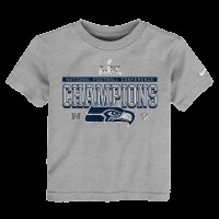 Toddler Seattle Seahawks Nike Gray 2025 NFC Champions Locker Room Trophy Collection T-Shirt